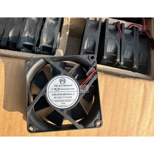 PELKO Motors C8026M24BPCB1B-7 24V 0.1A 2wires Cooling Fan 