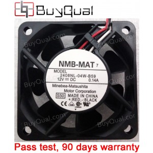 NMB 2408NL-04W-B59 12V 0.14A 3wires Cooling Fan