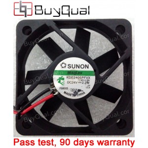 SUNON KDE2405PFVX 24V 2.2W 2wires Cooling Fan