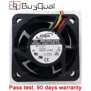 ADDA AD0412HB-C52 12V 0.15A 3wires Cooling Fan