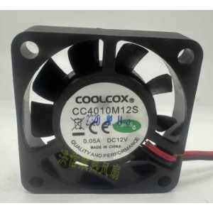 COOLCOX CC4010M12S 12V 0.05A 2wires Cooling Fan 