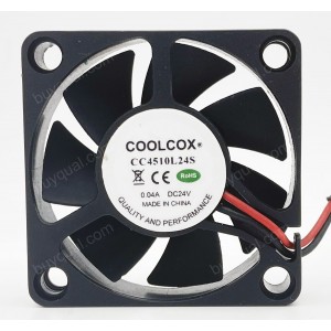 COOLCOX CC4510L24S 24V 0.04A 2wires Cooling Fan