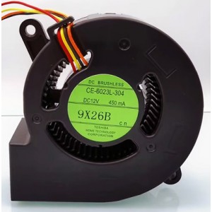 TOSHIBA CE-6023L-304 12V 450mA 4wires Cooling Fan