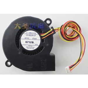 Toshiba CE-6023R-07 12V 270mA 4wires Cooling Fan