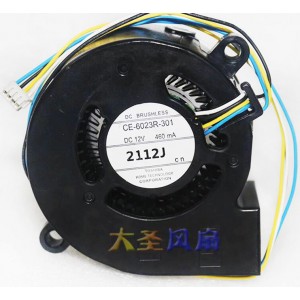 TOSHIBA CE-6023R-301 12V 460mA 4wires Cooling Fan