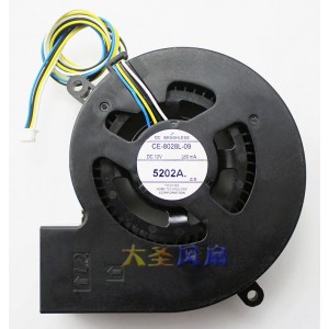 TOSHIBA CE-8028L-09 12V 350mA 4wires Cooling Fan