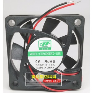 C&C CHA6005RX-15B 5V 0.35A 2wires Cooling Fan 