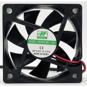 C&C CHA6024RL-15B CHA6024RL-15C 24V 0.10A 2wires Cooling Fan - Original New