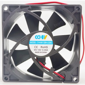 C&C CHA9012BH-025C 12V 0.30A 2wires Cooling Fan