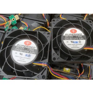 SUPERRED CHC8012FB-A CHC8012FB-A(P) 12V 1.5A 4wires Cooling Fan