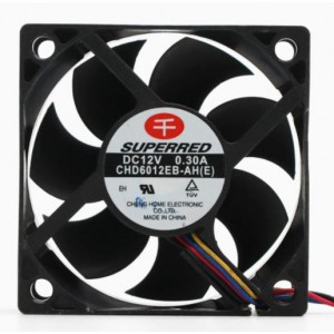 SuperRed CHD6012EB-AH(E) 12V 0.3A 4wires Cooling Fan