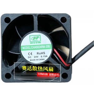 CHA CHT5024RM-20B 24V 0.15A 2wires Cooling Fan