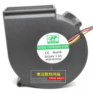 C&C CHT9724BY-W33B 24V 1.5A 4wires Cooling Fan