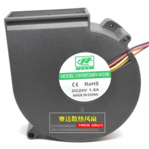 C&C CHT9724BY-W33B 24V 1.5A 4wires Cooling Fan
