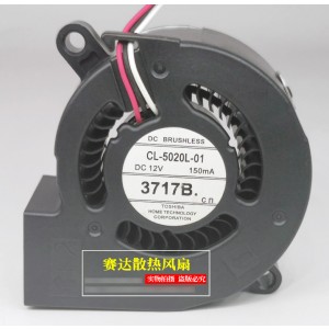 Toshiba CL-5020L-01 12V 150mA 3wires cooling fan