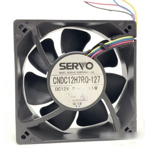SERVO CNDC12H7RQ-127 12V 0.76A 9.1W 4wires Cooling Fan