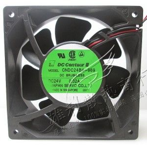 SERVO CNDC24B4-969 24V 0.32A 7W 2wires Cooling Fan