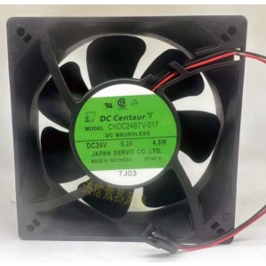 SERVO CNDC24B7V-017 24V 0.2A 4.8W 2wires Cooling Fan 