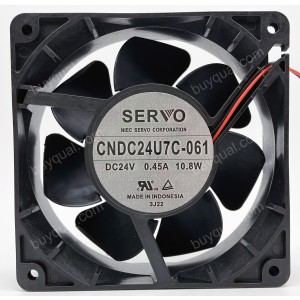 SERVO CNDC24U7C-061 24V 0.45A 10.8W 2wires Cooling Fan