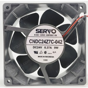 SERVO CNDC24Z7C-042 CNDC24Z7C-042A 24V 0.37A 9W 2wires Cooling Fan - Original New