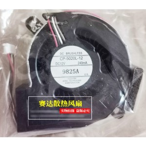 TOSHIBA CP-5020L-12 12V 240mA 4wires Cooling Fan 
