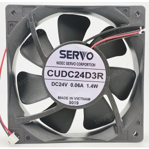 SERVO CUDC24D3R 24V 0.06A 1.4W 2wires Cooling Fan