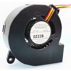 TOSHIBA CY-6023R-02 12V 250mA 4wires Cooling Fan