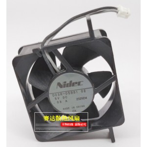 Nidec D03R-05BS1 5V 0.03A 2wires cooling fan