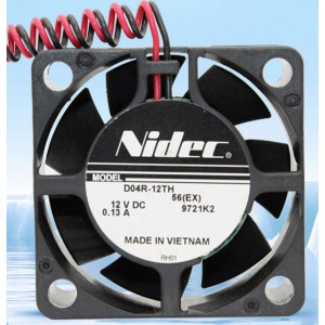 Nidec D04R-12TH DO4R-12TH 12V 0.13A 2wires Cooling Fan