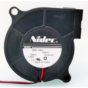 NIDEC D05F-12BM 12V 0.15A 2wires Cooling Fan 