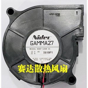 Nidec D06F-12SH 12V 0.21A 2wires Cooling Fan 