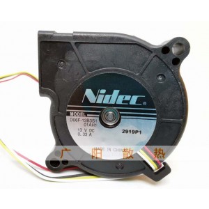 NIDEC D06F-13B3S1 13V 0.33A 4wires Cooling Fan