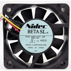 Nidec D06R-24TH 16B 32B 22B 24V 0.1A 3wires Cooling Fan