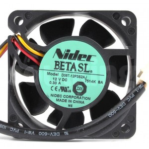 NIDEC D06T-12P3S2AJ 12V 0.30A 3wires Cooling Fan