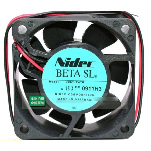 Nidec D06T-24TU 24V 0.10A 2wires 3wires Cooling Fan - New