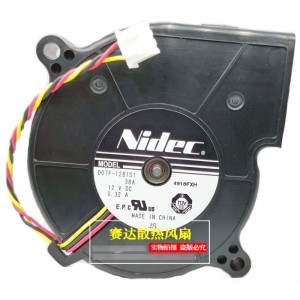 Nidec D07F-12B1S1 12V 0.32A 3wires Cooling Fan 