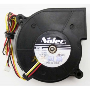 NIDEC D07F-13B1S1 13V 0.33A 4wires Cooling Fan