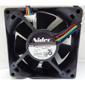 Nidec D08A-12TS13 01AH1(K) 12V 0.70A 4wires Cooling Fan