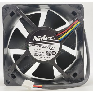 NIDEC D08A-12TS13 12V 0.70A 4wires Cooling Fan