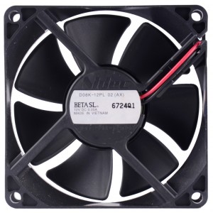 NIDEC D08K-12PL D08K-12PL02 12V 0.05A 2wires Cooling Fan