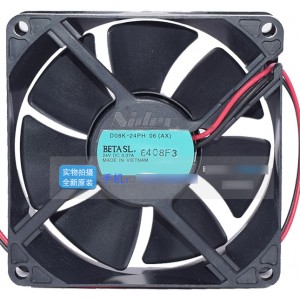 Nidec D08K-24PH 06(AX) 24V 0.07A 2wires Cooling Fan