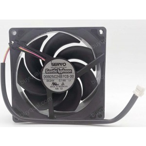 SERVO D0925C24B7CS-30 24V 0.14A 3wires Cooling Fan