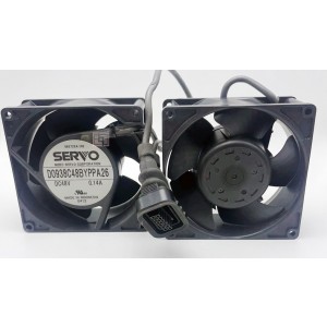 SERVO D0938C48BYPPA26 48V 0.14A Cooling Fan 