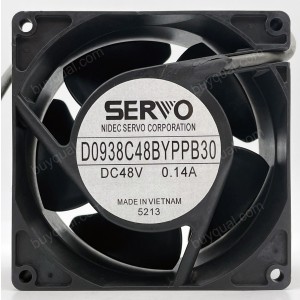 SERVO D0938C48BYPPB33 D0938C48BYPPB30 48V 0.14A 4wires Cooling Fan