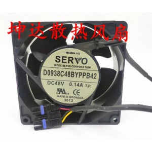 SERVO D0938C48BYPPB42 48V 0.14A 4wires Cooling Fan