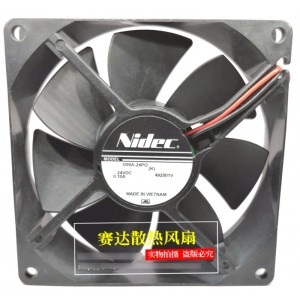 Nidec D09A-24PG 24V 0.11A 2wires 3wires Cooling Fan