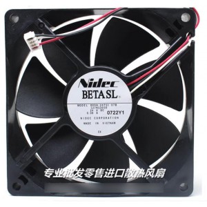 NIDEC D09A-24TS1 24V 0.08A 3wires Cooling Fan