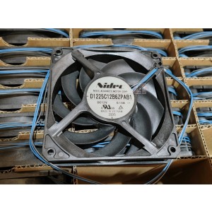 Nidec D1225C12B6ZPAB1 12V 0.13A 4wires Cooling Fan 