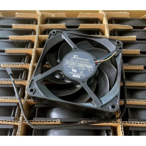 NIDEC D1225C12B6ZPAB4 12V 0.13A 4wires Cooling Fan 