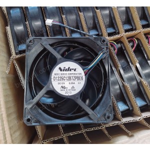 NIDEC D1225C12B7ZPBE6 12V 0.25A 4wires Cooling Fan 